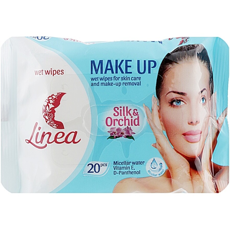 Влажные салфетки Linea Make Up для снятия макияжа с мицеллярной водой 20 шт.: цены и характеристики