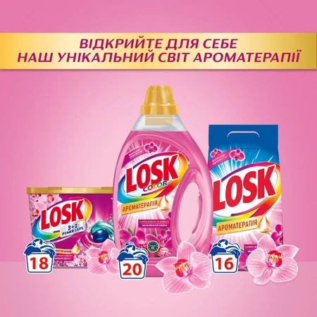 Стиральный порошок Losk Ароматерапия Эфирные масла и ар. Малазийского цветка 2.25 кг: цены и характеристики