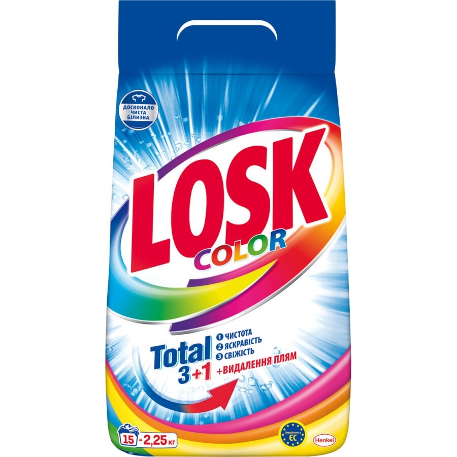 Пральний порошок Losk Color для кольорових речей 2.25 кг: ціни та характеристики