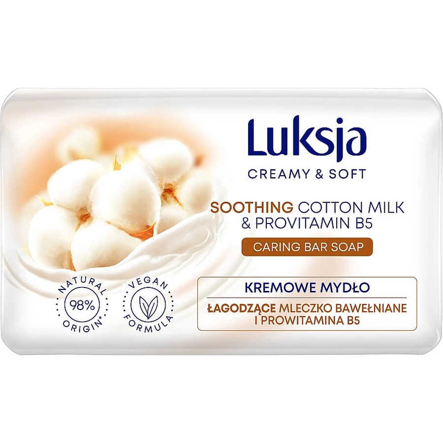 Твердое мыло Luksja Cotton milk & Provitamin B5 90 г: цены и характеристики