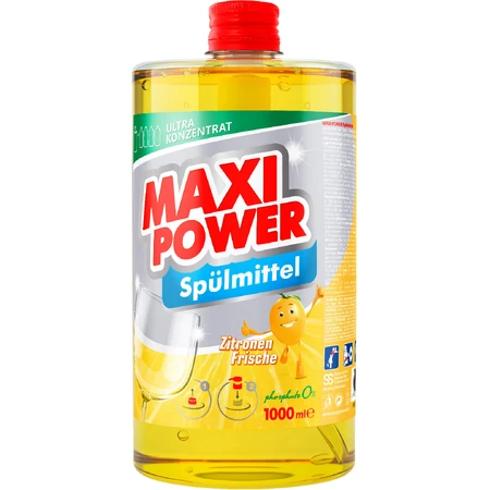 Средство для ручного мытья посуды Maxi Power Лимон запаска 1000 мл: цены и характеристики