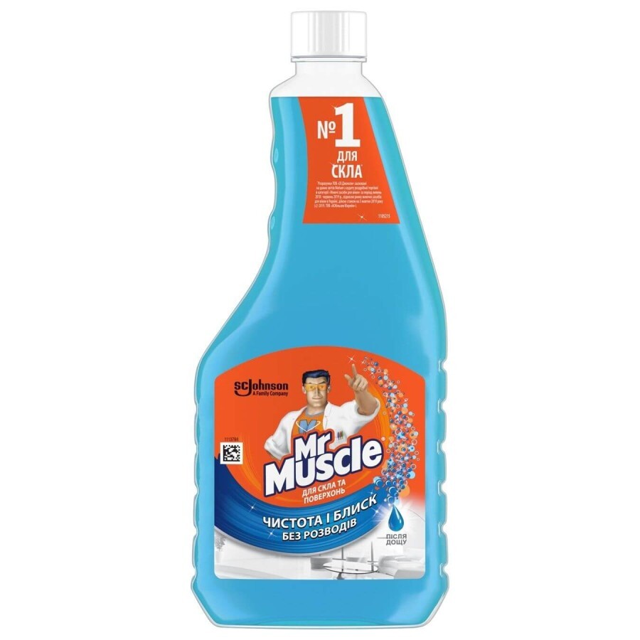 Средство для мытья стекла Mr Muscle со спиртом После дождя сменный блок 500 мл: цены и характеристики