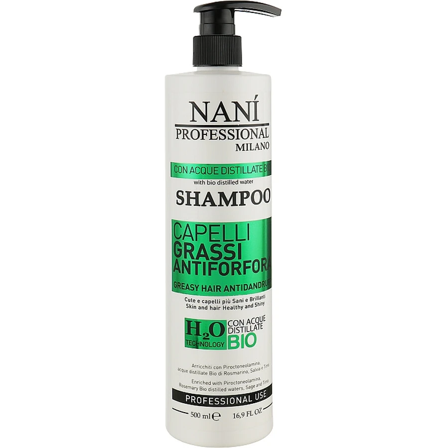 Шампунь Nani Professional Milano Antidandruff для склонных к жирности и перхоти волос 500 мл: цены и характеристики