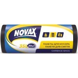 Пакети для сміття Novax чорні 35 л 50 шт.