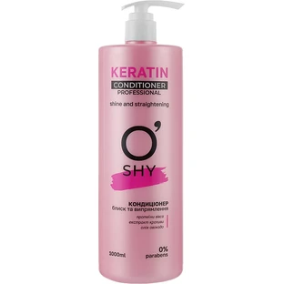 Кондиціонер для волосся O'Shy Keratin Блиск і випрямлення 1000 мл