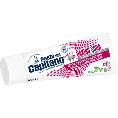 Зубна паста Pasta del Capitano Baking Soda Відбілювальна, 75 мл: ціни та характеристики