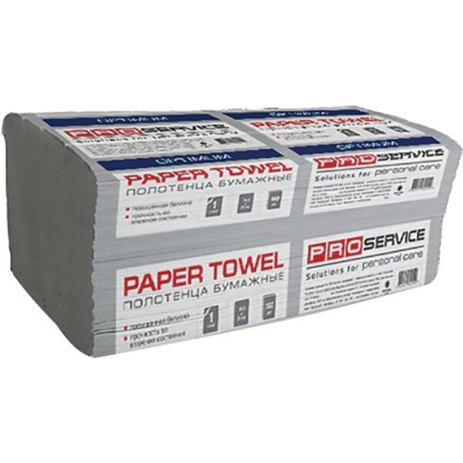 Бумажные полотенца PRO service Optimum серые V-сложение 160 листов: цены и характеристики