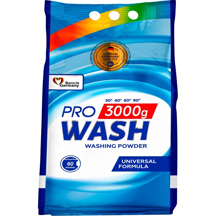 Стиральный порошок Pro Wash Универсальный 3 кг: цены и характеристики