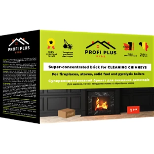 Средство для чистки каминов Profi Plus Суперконцентрированный брикет для очистки дымоходов