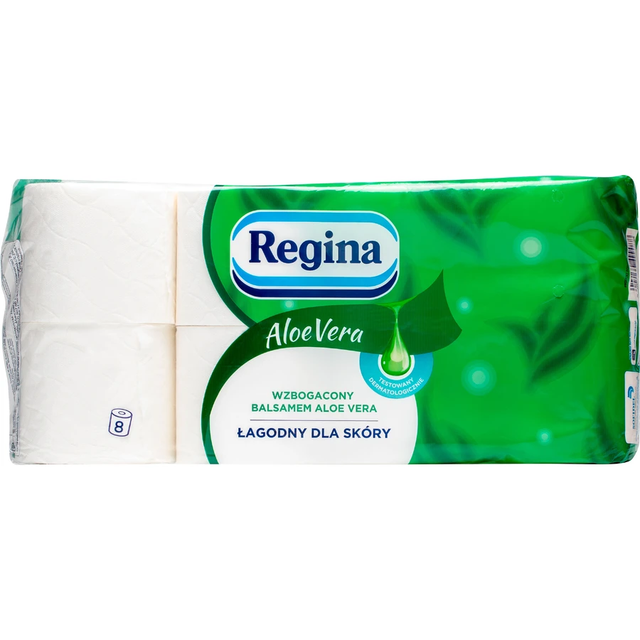 Туалетная бумага Regina Aloe Vera 18 м 150 отрывов 3 слоя 8 рулонов: цены и характеристики