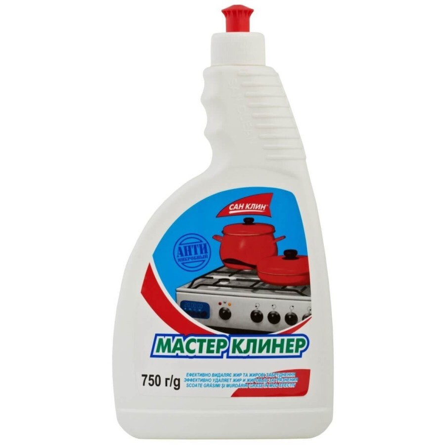 Жидкость для чистки кухни San Clean Мастер Клинер для плит 750 г: цены и характеристики
