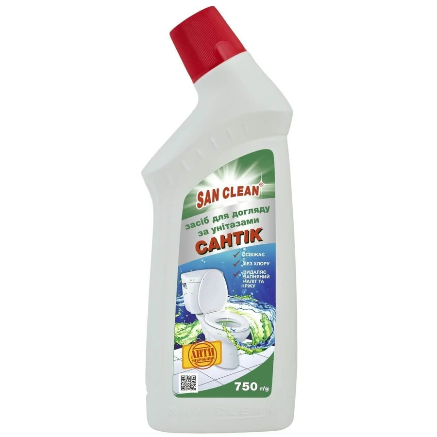 Средство для чистки унитаза San Clean Сантик Хвоя 750 г: цены и характеристики
