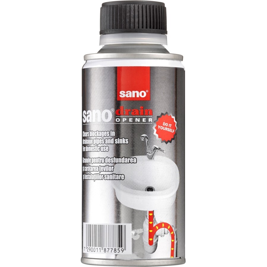 Засіб для прочищення труб Sano Drain 200 г: ціни та характеристики