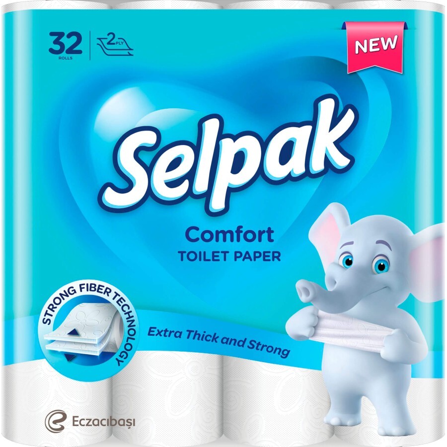 Туалетная бумага Selpak Comfort 2 слоя 32 рулона: цены и характеристики