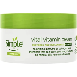Крем для обличчя Simple Vital Vitamin Night Cream Kind to Skin Нічний вітамінний 50 мл