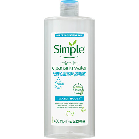 Міцелярна вода Simple Micellar Cleansing Water Pentavitin & Prebiotic 400 мл
