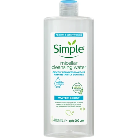 Мицеллярная вода Simple Micellar Cleansing Water Pentavitin & Prebiotic 400 мл: цены и характеристики