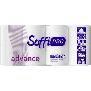 Туалетная бумага SoffiPRO Advance 3 слоя 16 рулонов