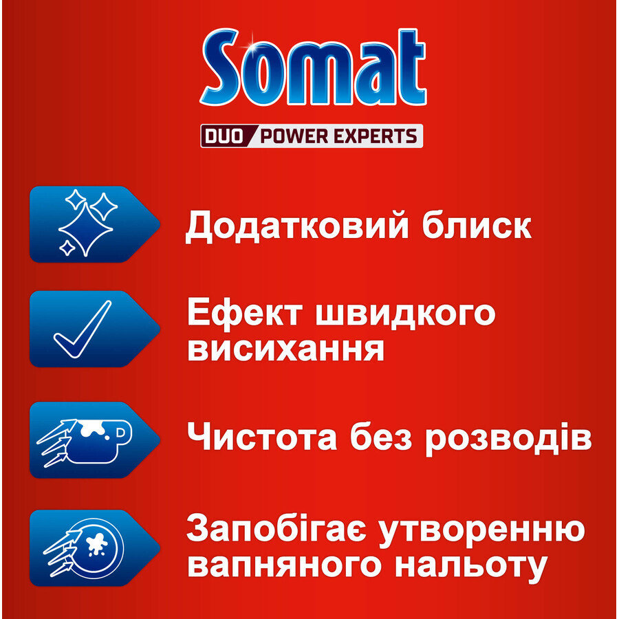 Ополаскиватель для посудомоечных машин Somat тройного действия 500 мл: цены и характеристики