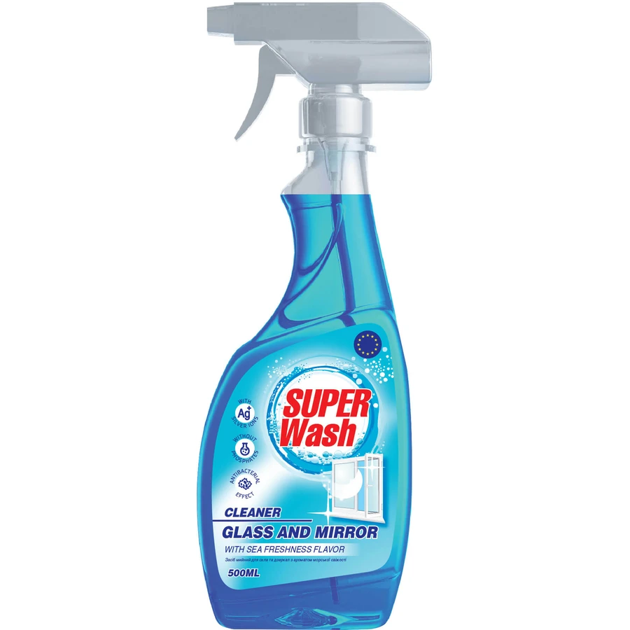 Засіб для миття скла Super Wash Морська свіжість 500 мл: ціни та характеристики