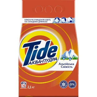 Стиральный порошок Tide Аква-Пудра Альпийская свежесть 2.1 кг