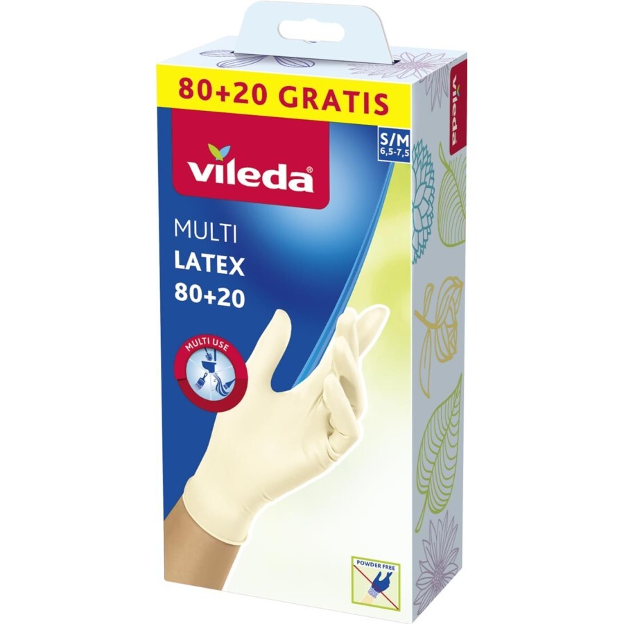 Перчатки хозяйственные Vileda Glove Multi размер S/M 100 шт.: цены и характеристики