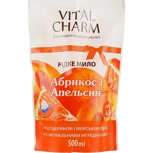 Рідке мило Vital Charm Абрикос та апельсин 500 мл