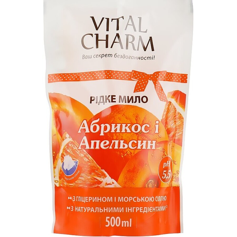 Рідке мило Vital Charm Абрикос та апельсин 500 мл: ціни та характеристики