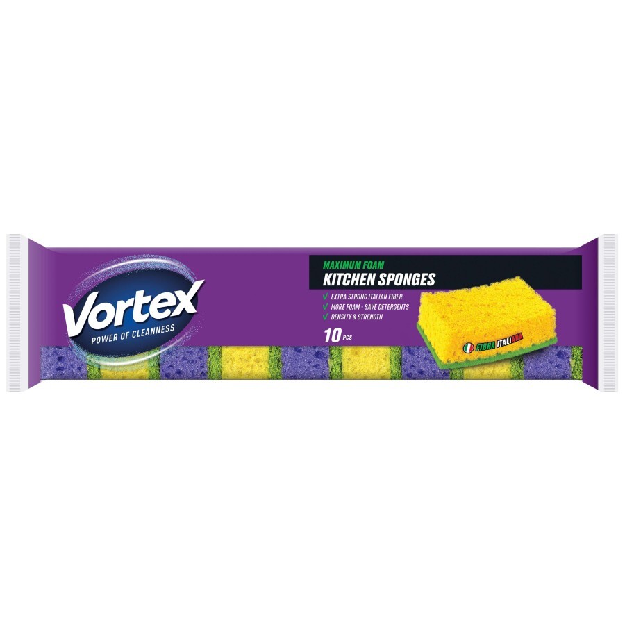 Губки кухонные Vortex 10 шт.: цены и характеристики