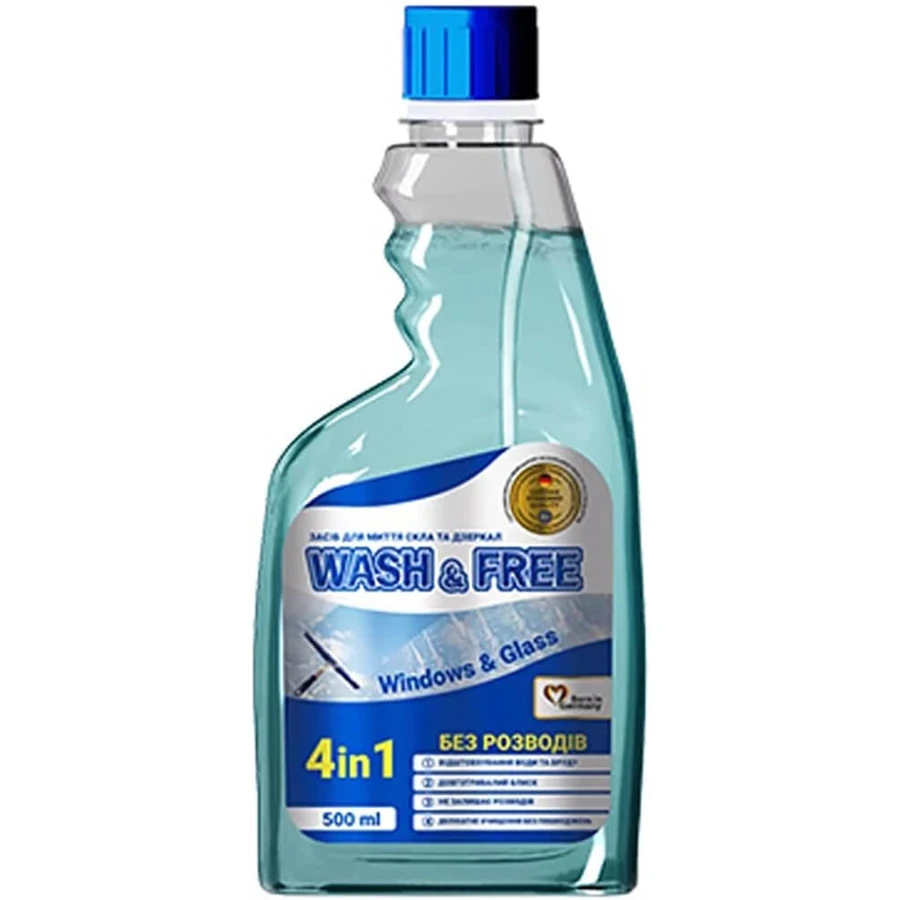 Засіб для миття скла Wash&Free запаска 500 мл: ціни та характеристики