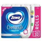 Туалетная бумага Zewa Deluxe белая 3 слоя 32 рулона: цены и характеристики