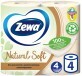 Туалетний папір Zewa Natural Soft 4 шари 4 рулони
