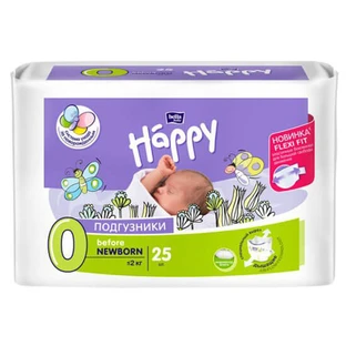 Підгузки дитячі Bella Baby Happy before Newborn до 2 кг, 25 шт.