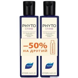 Набір Шампунь Phyto Phytocyane, 250 мл, 2 шт
