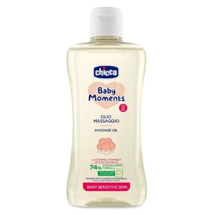 Дитяча олія Chicco Baby Moments масажна для чутливої шкіри, 200 мл