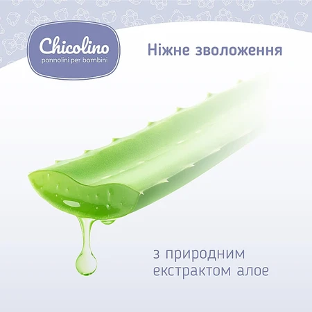 Детские влажные салфетки Chicolino алоэ вера, 72 шт.: цены и характеристики