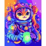 Картина номерів Santi Космічний патруль. Кіт, 40х50 см
