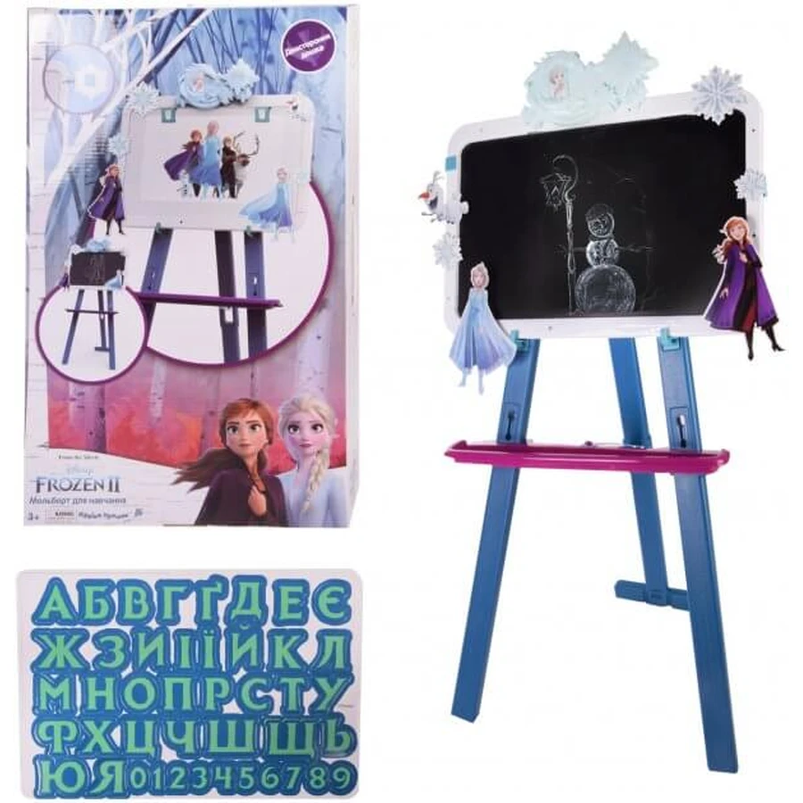 Набор для творчества A-Toys Мольберт для рисования Disney Frozen с магнитными буквами и цифрами: цены и характеристики