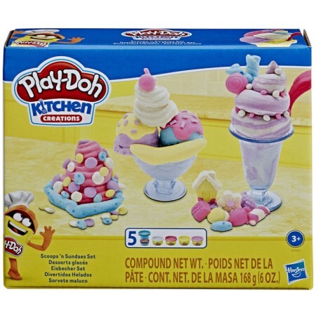 Набір для творчості Hasbro Play-Doh Кухонне начиння Стаканчики морозива
