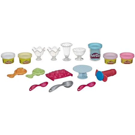 Набор для творчества Hasbro Play-Doh Кухонные принадлежности Стаканчики мороженого: цены и характеристики