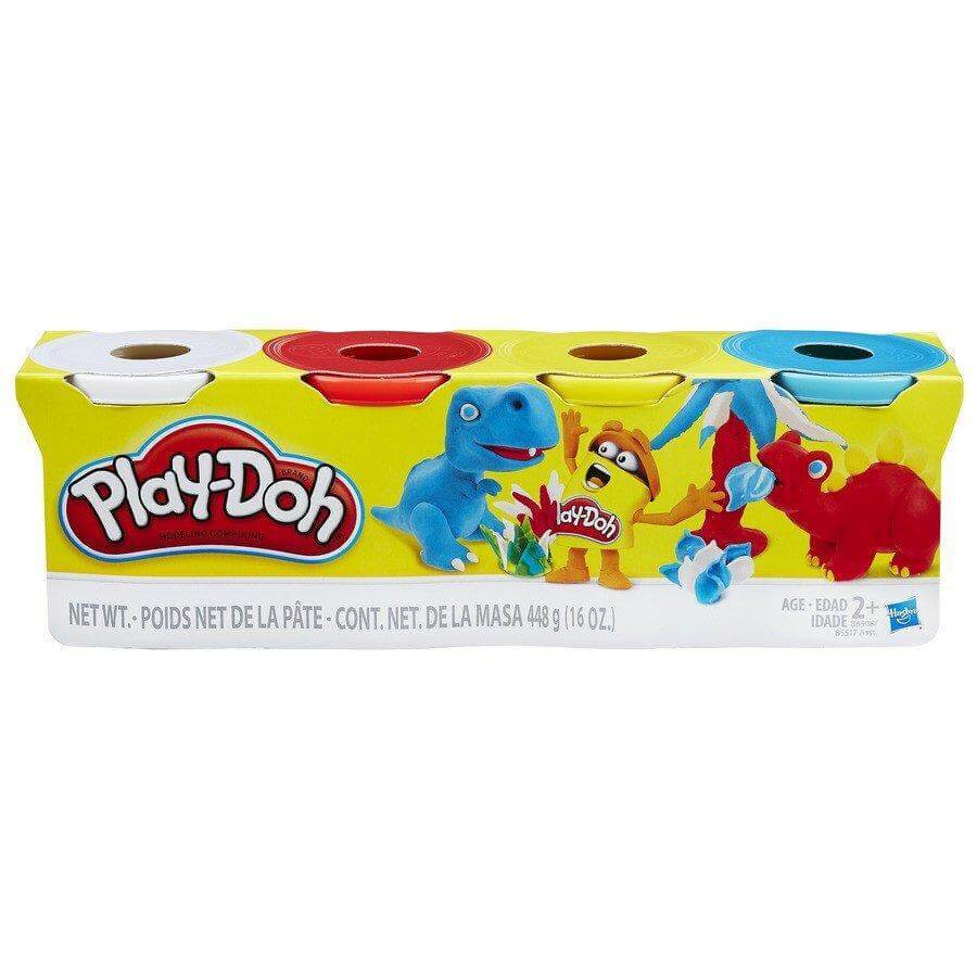 Набір для творчості Hasbro Play-Doh Набір із 4 баночок: ціни та характеристики