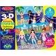 Набір для творчості Melissa&Doug Багаторазові 3-D наклейки з окулярами Мода