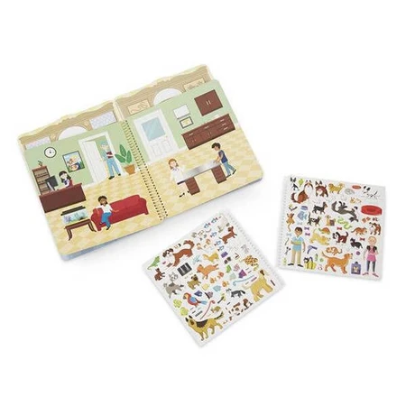 Набір для творчості Melissa&Doug Об'ємні багаторазові наклейки Будинок для тварин: ціни та характеристики
