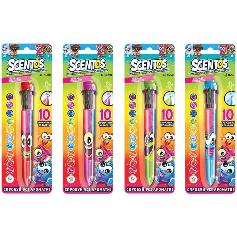 Набір для творчості Scentos Багатобарвна ароматна кулькова ручка: ціни та характеристики