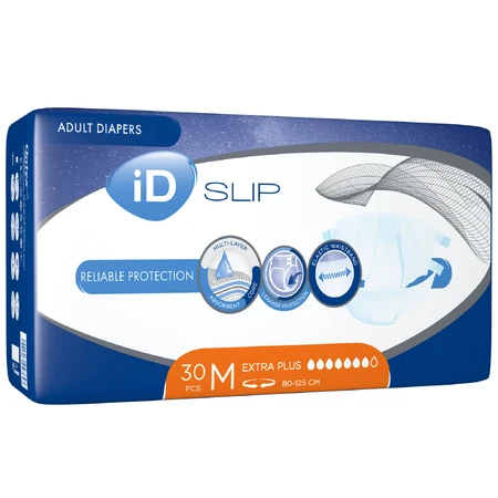 Підгузки для дорослих ID Slip Extra Plus Medium талія 80-125 см, 30 шт.: ціни та характеристики