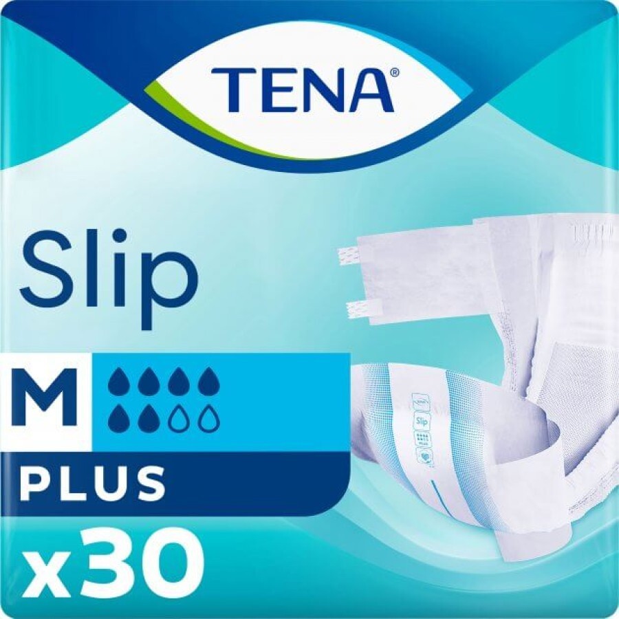Підгузки для дорослих Tena Slip Plus Medium, 30 шт.: ціни та характеристики