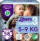 Подгузники Libero Comfort Размер 3 (5-9 кг), 58 шт.