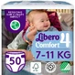Подгузники Libero Comfort размер 4, (7-11 кг), 50 шт.
