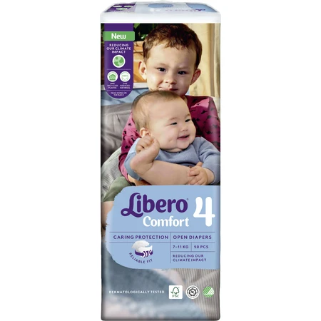 Подгузники Libero Comfort размер 4, (7-11 кг), 50 шт.: цены и характеристики