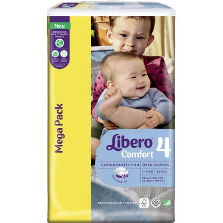 Підгузки Libero Comfort розмір 4 (7-11 кг), 80 шт.: ціни та характеристики